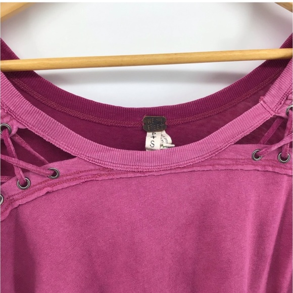 We The Free | long sleeve tie up shoulder top - Picture 4 of 8